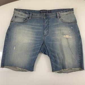 Distressed Jean Shorts Size 38